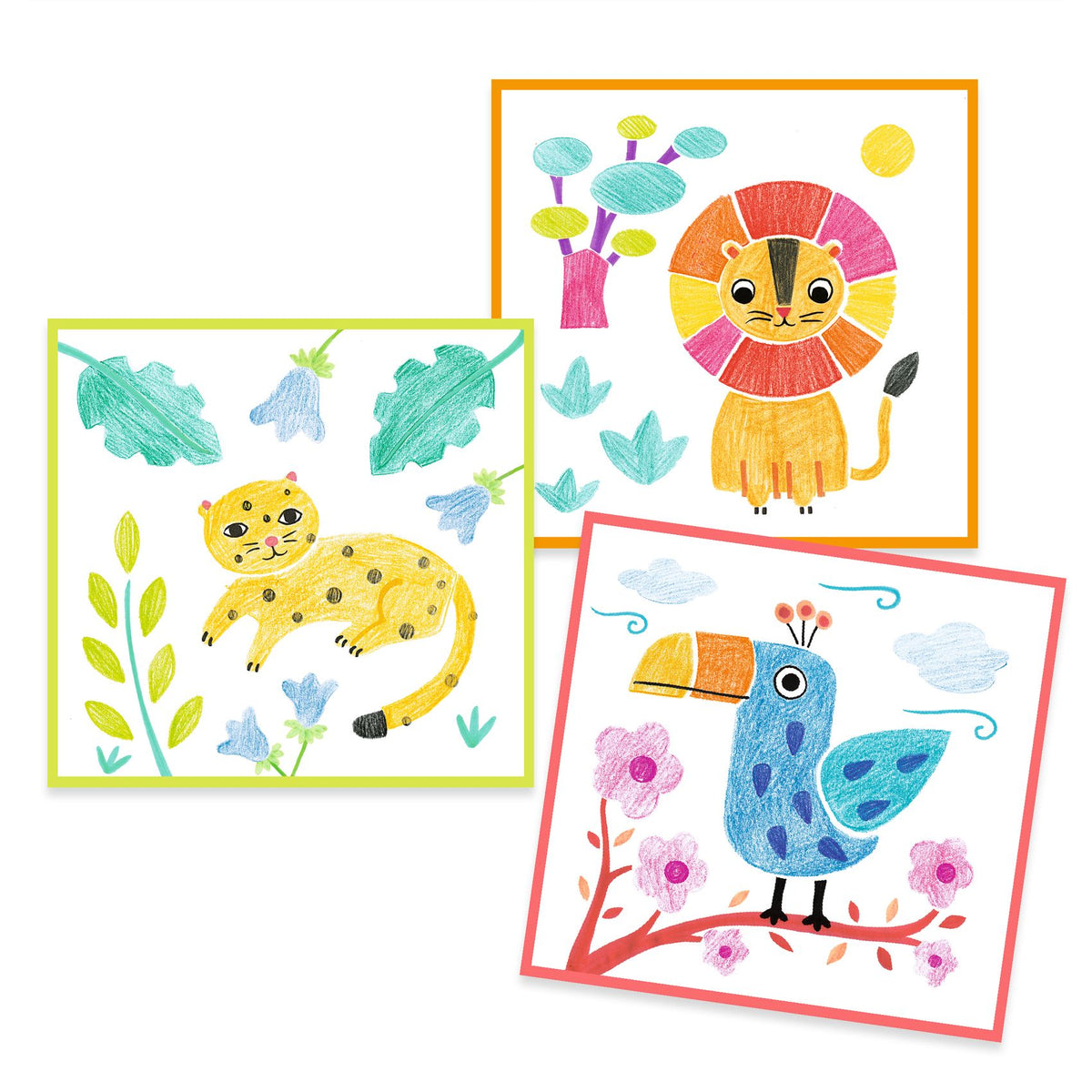 יצירה לקטנים - ציור בשלוש שכבות