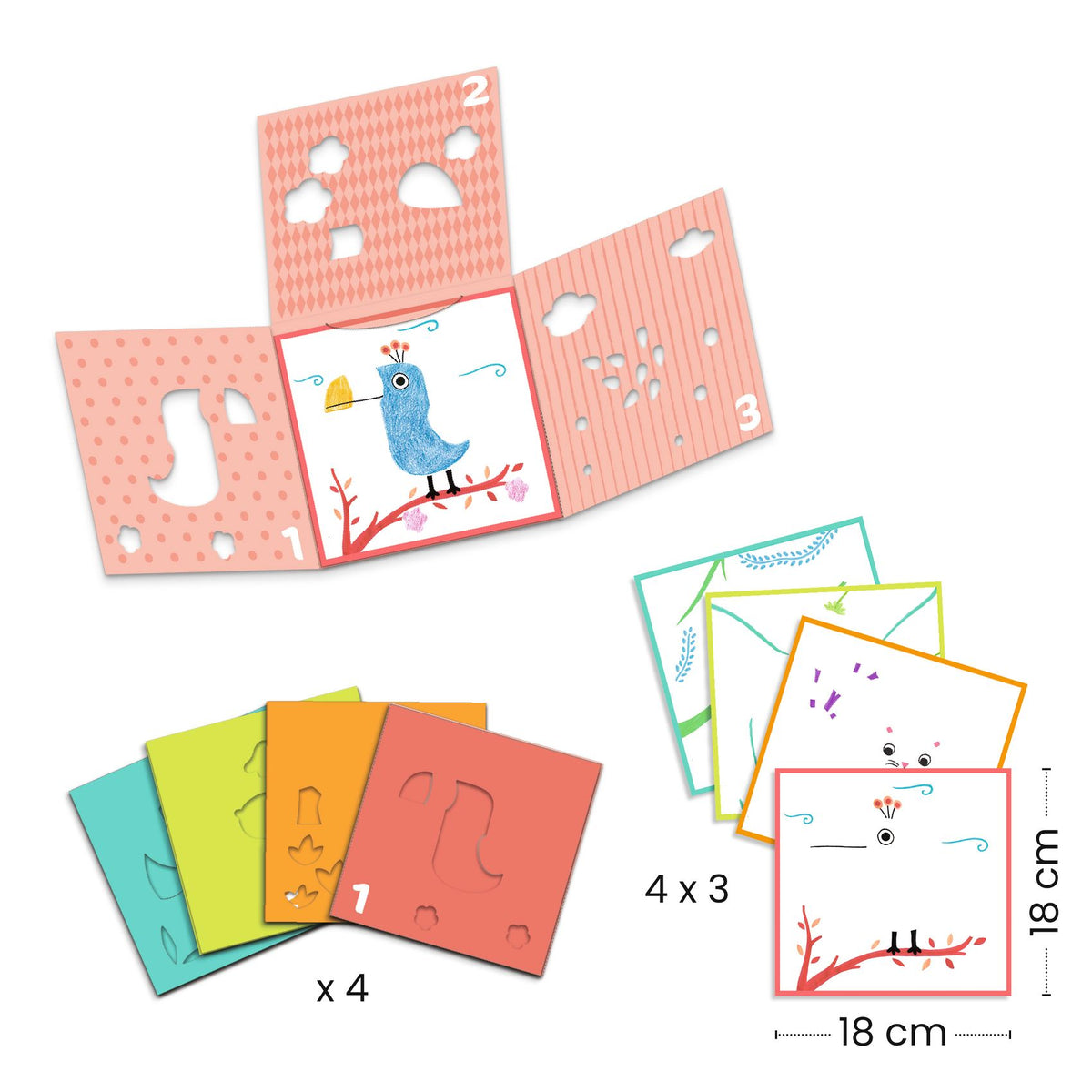 יצירה לקטנים - ציור בשלוש שכבות