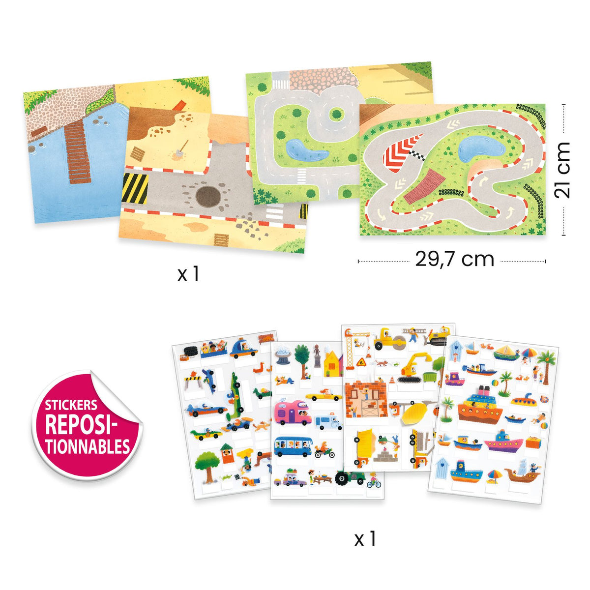 יצירה - מדבקות תלת מימד רכבים