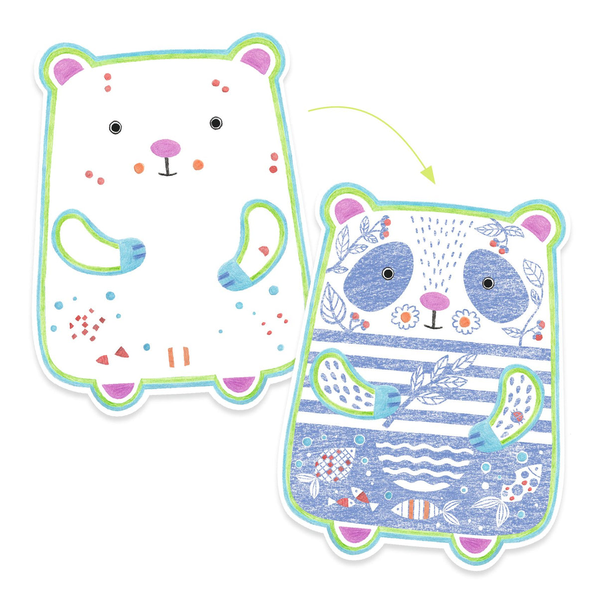 יצירה לקטנטנים - חריטה חיות בר