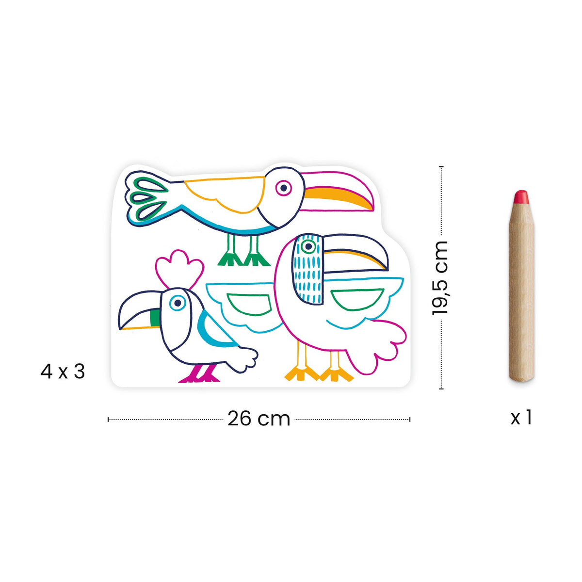 יצירה קטנטנים - צביעה משפחות הבר