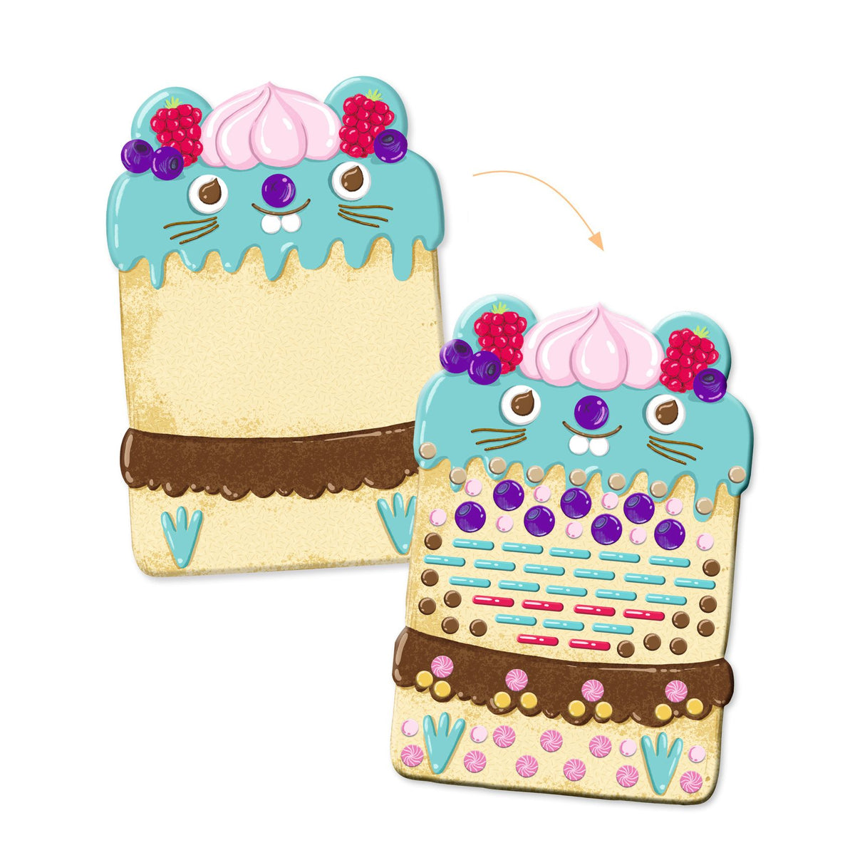 יצירה לקטנים - הדבקה חיות מתוקות