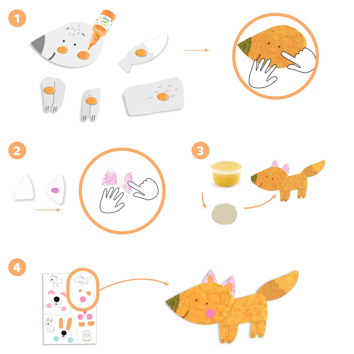 יצירה קטנטנים - יוצרים חיות