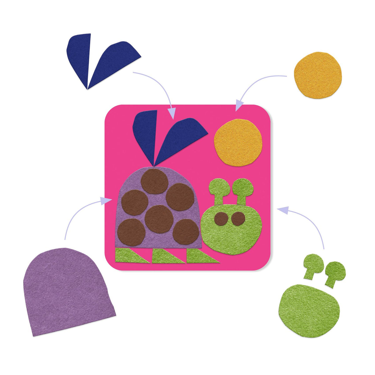 יצירה לקטנטנים - קולאז ראשון  רך