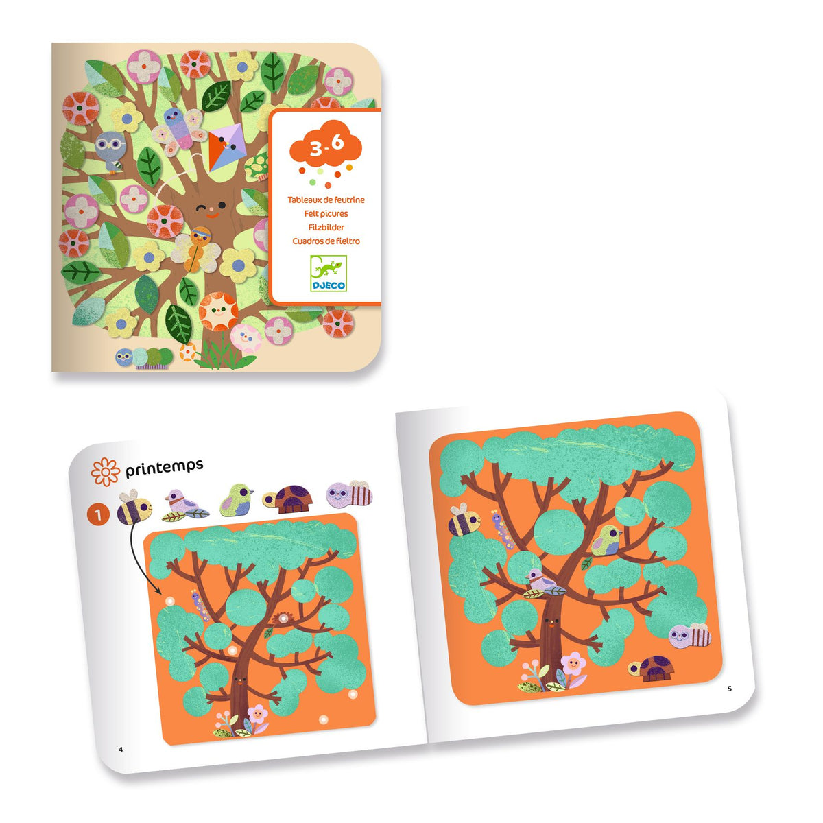 יצירה קטנים - מעגל העונות הדבקה