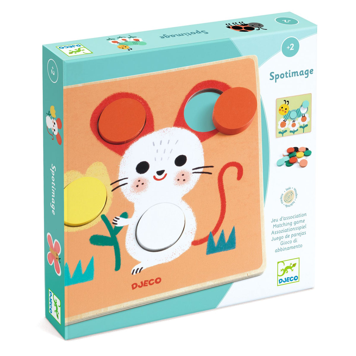 פאזל עץ - עיגולים צבעוניים