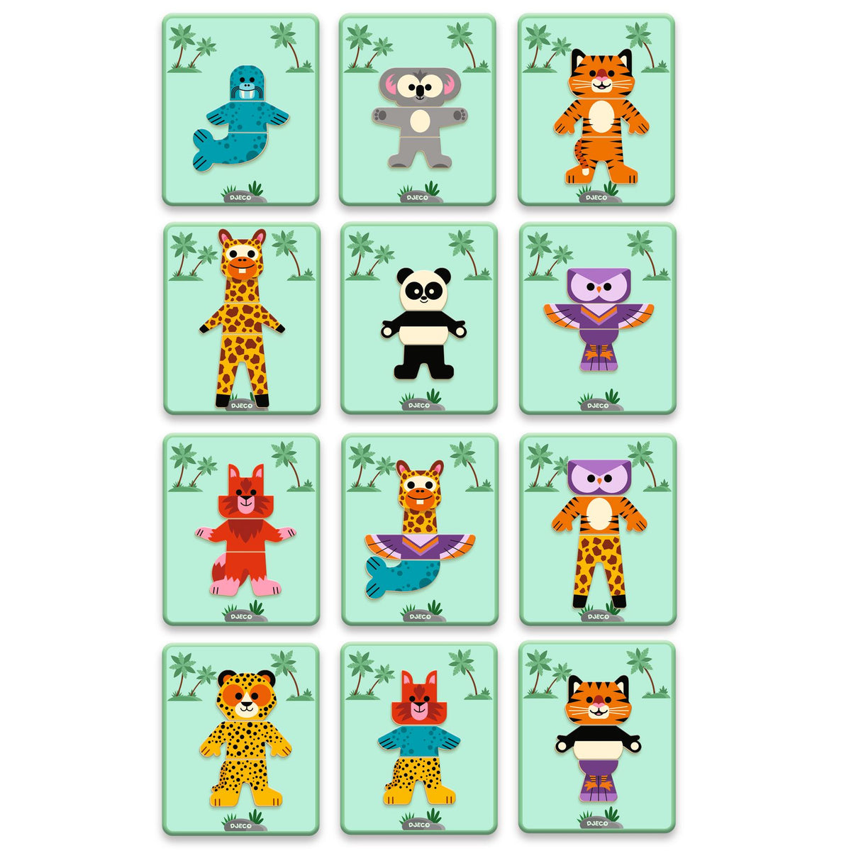 מגנטים אינ-זה-בוקס - חיות מעורבבות