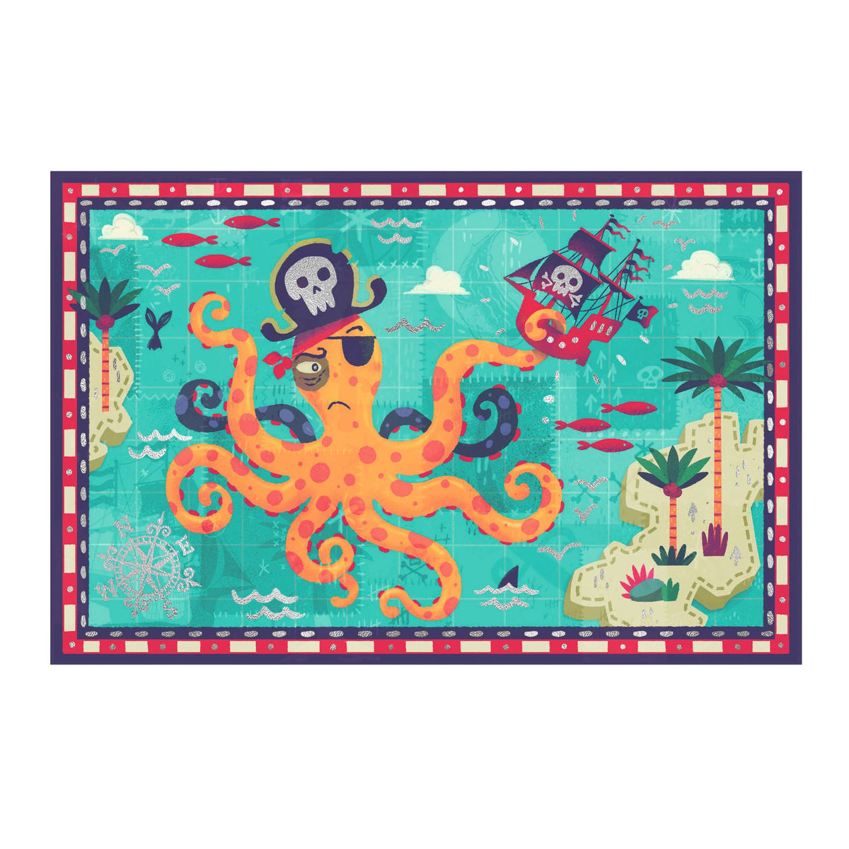 ניירת - כרטיסי ברכה עולם הפיראטים