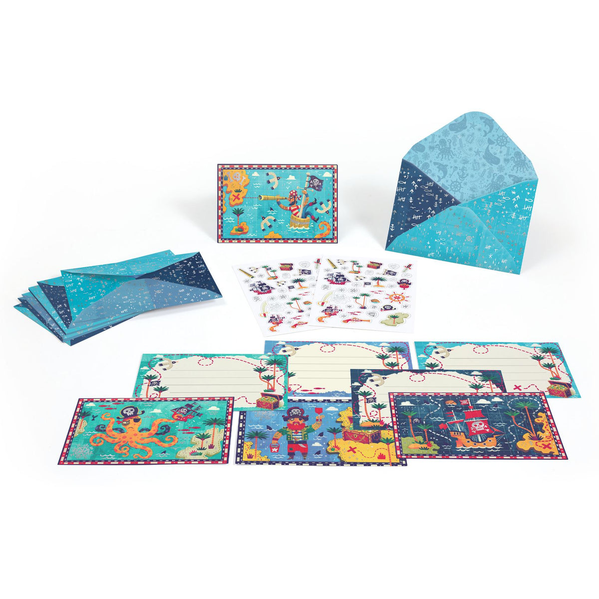 ניירת - כרטיסי ברכה עולם הפיראטים