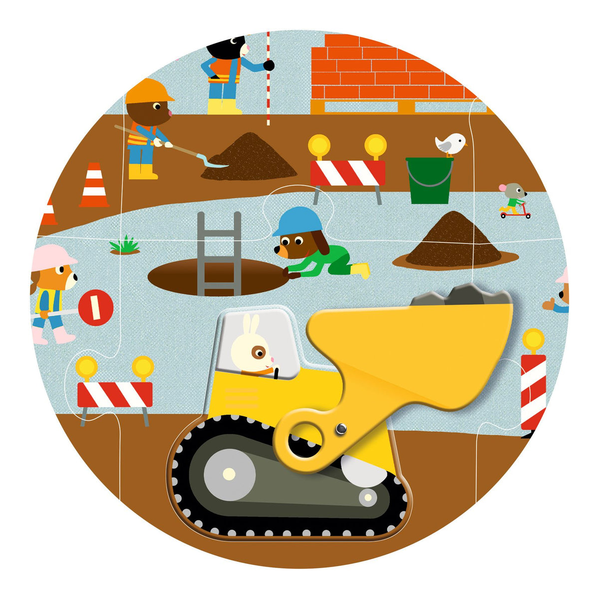 פאזל רצפה 12+5 - אתר בניה