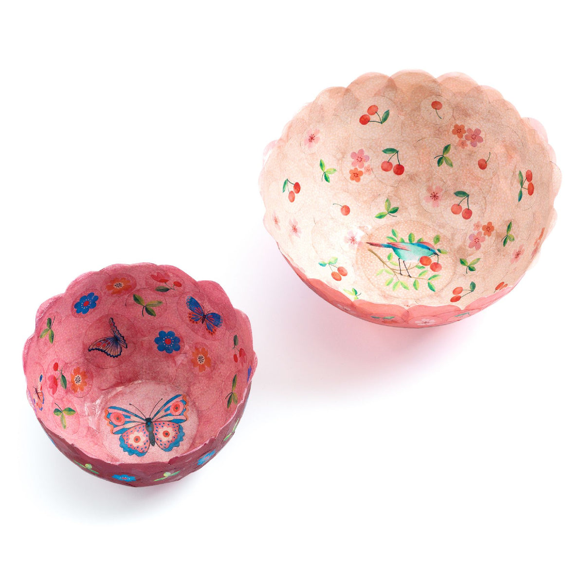 יצירה DIY - הדבקת נייר - קערות  באויר הפתוח