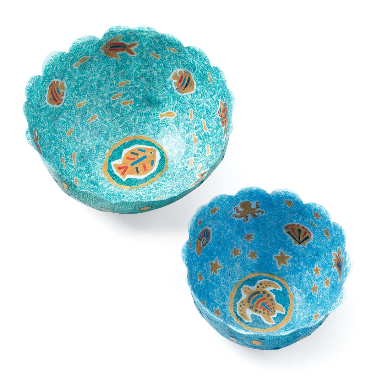 יצירה DIY - הדבקת נייר - קערות  בים הרגוע