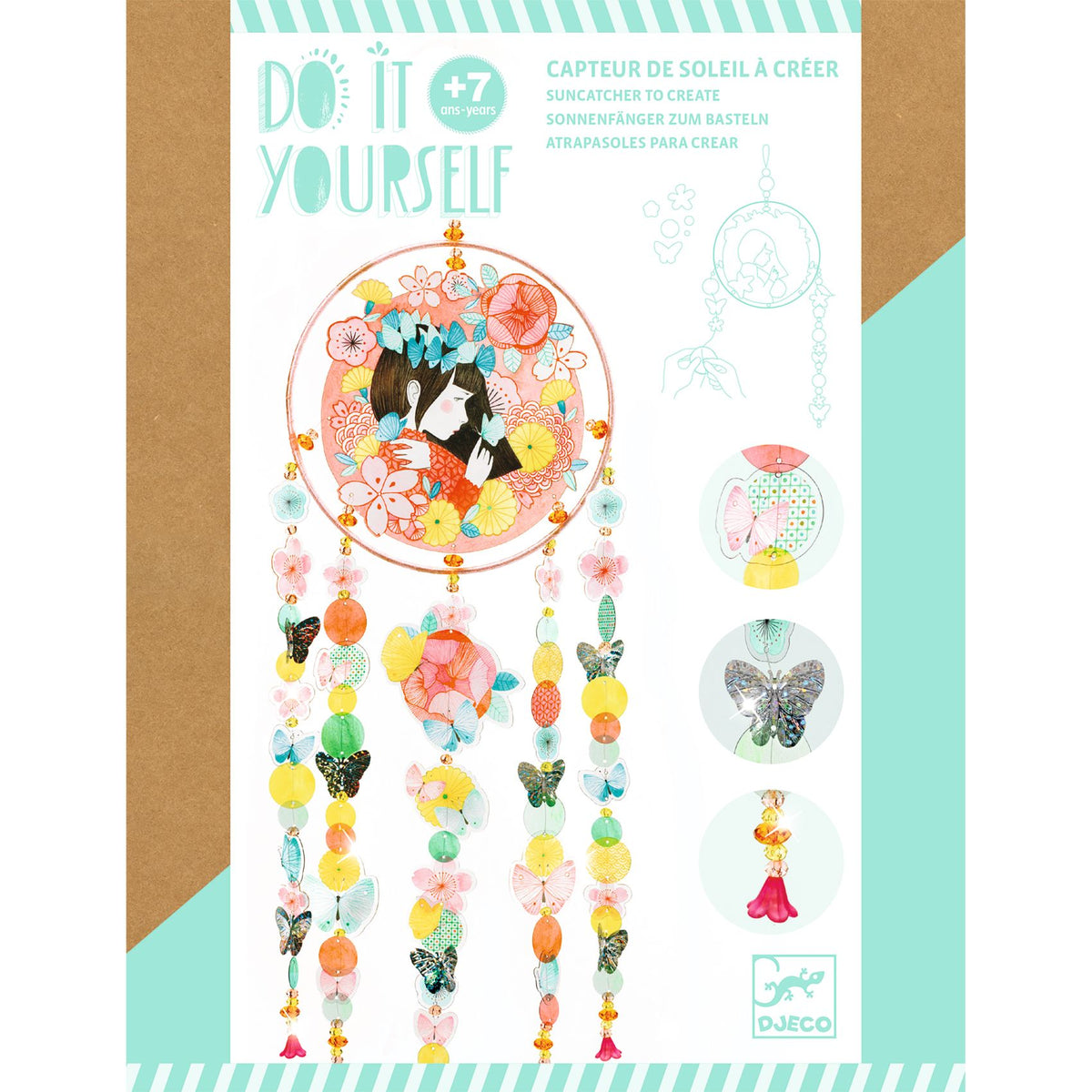 יצירה DIY - מובייל אור פרפרים רוקדים