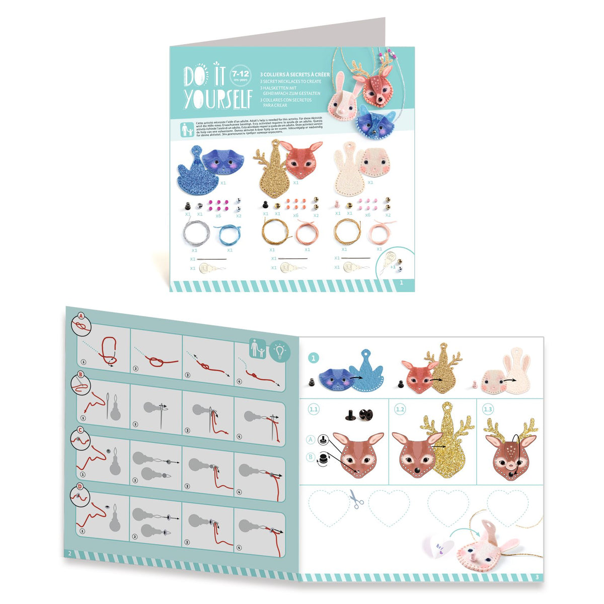 יצירה DIY - שרשרת תליון  סודי