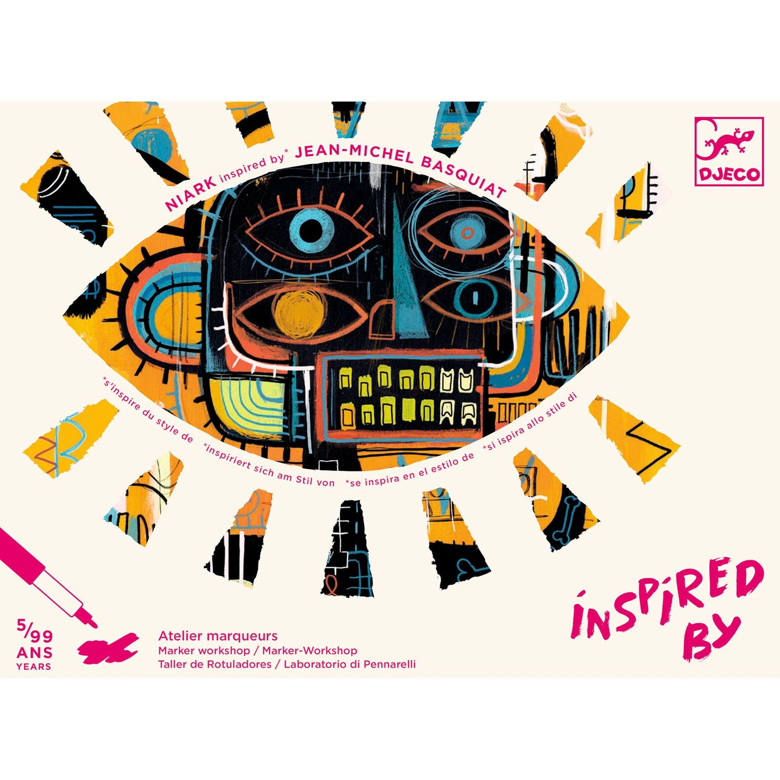 יצירה בהשראת אמנים - בסקיה טושים