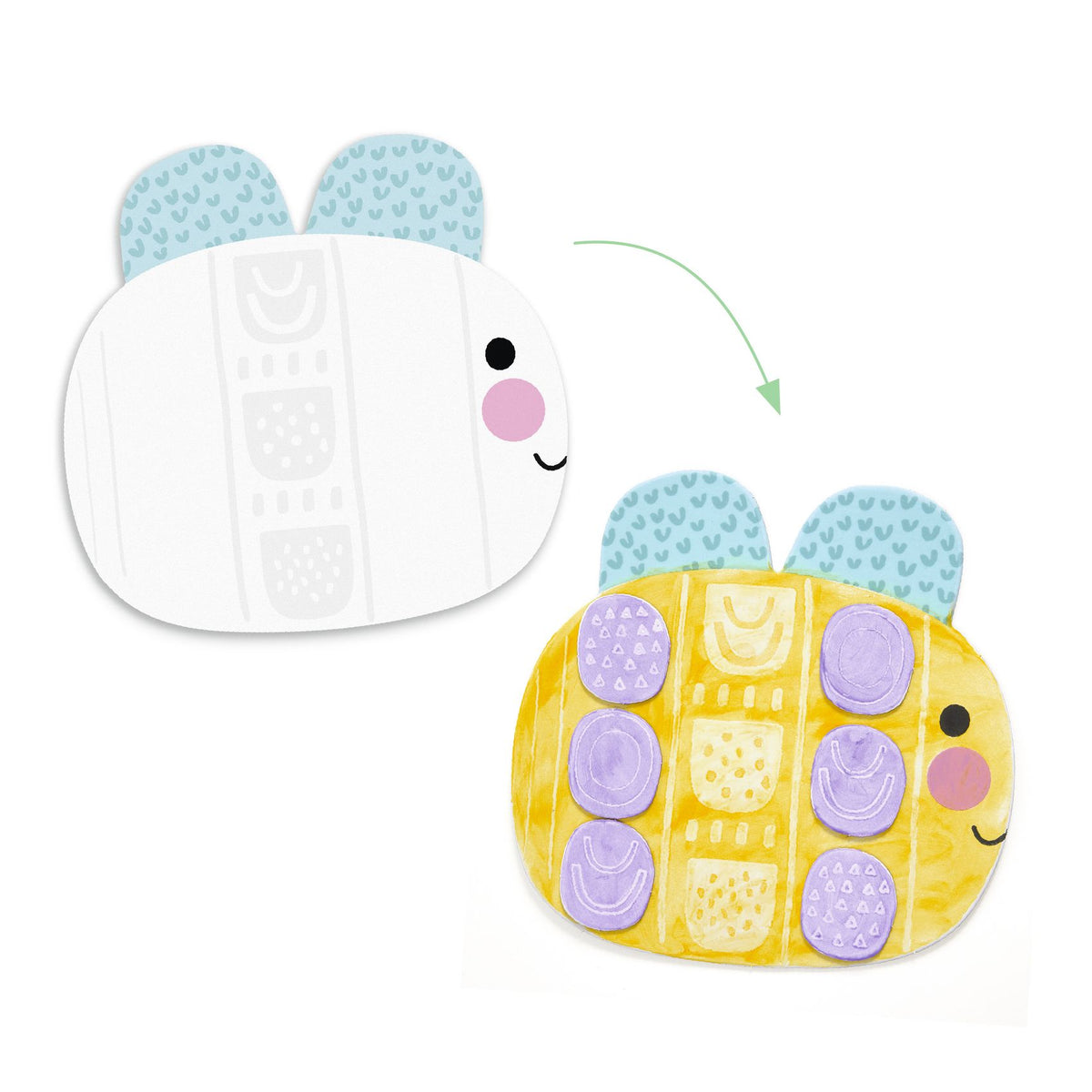 יצרה לקטנטנים - צורות קטנות צבעי ידיים