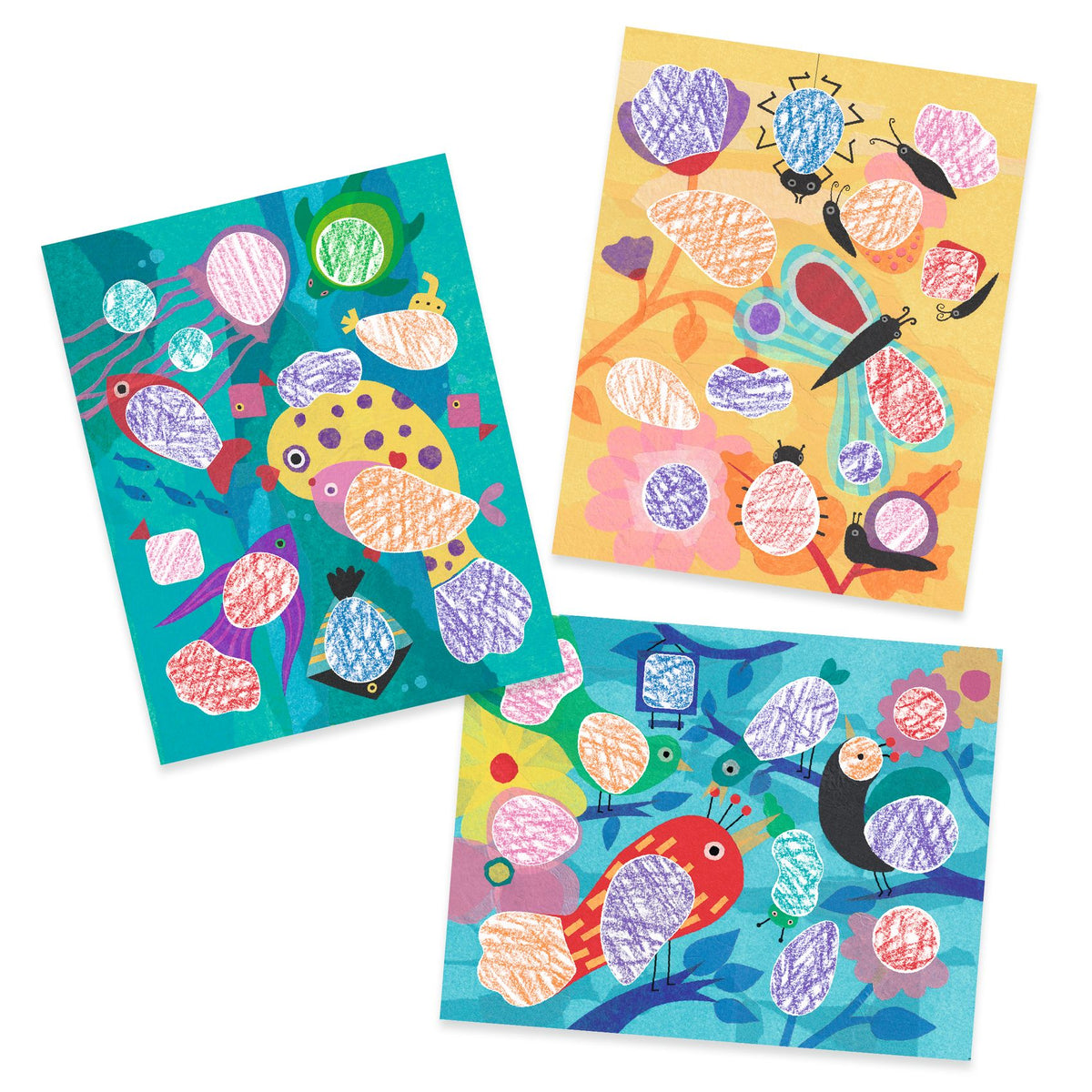 יצירה לקטנטנים - צביעה בשבלונות ציפורים Default Title