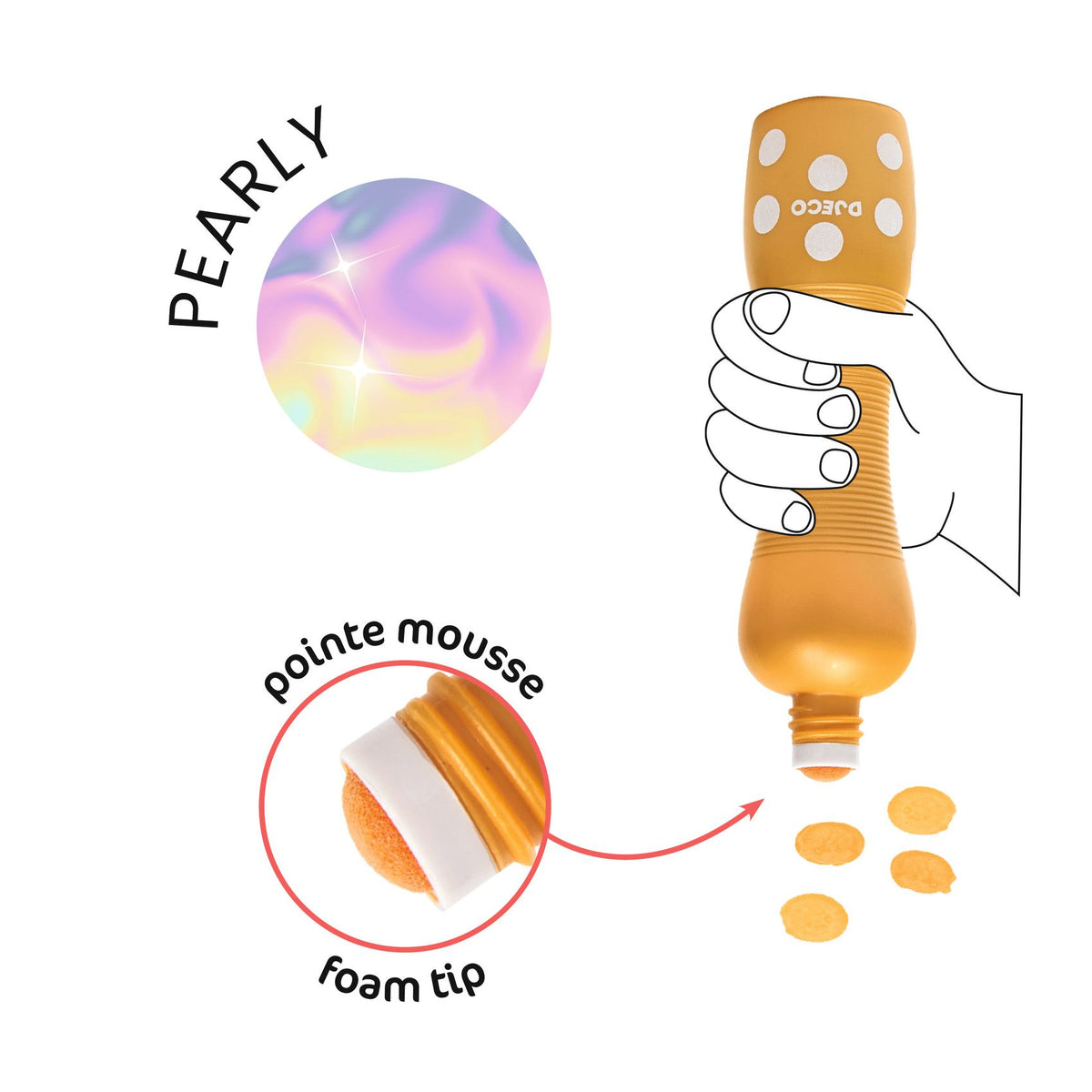 יצירה חומרים - מרקרים לקטנטנים פנינה