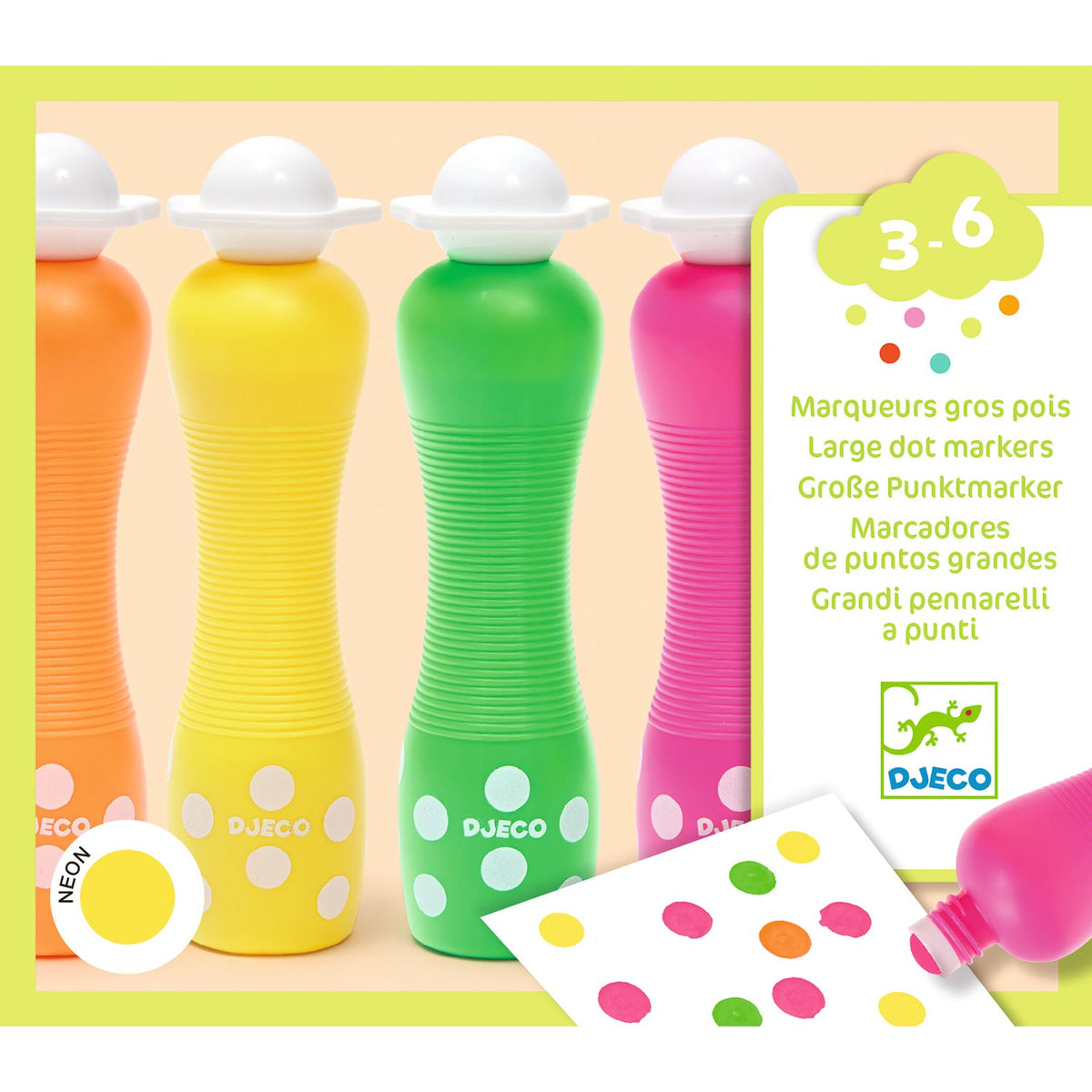 יצירה חומרים - מרקרים לקטנטנים ניאון