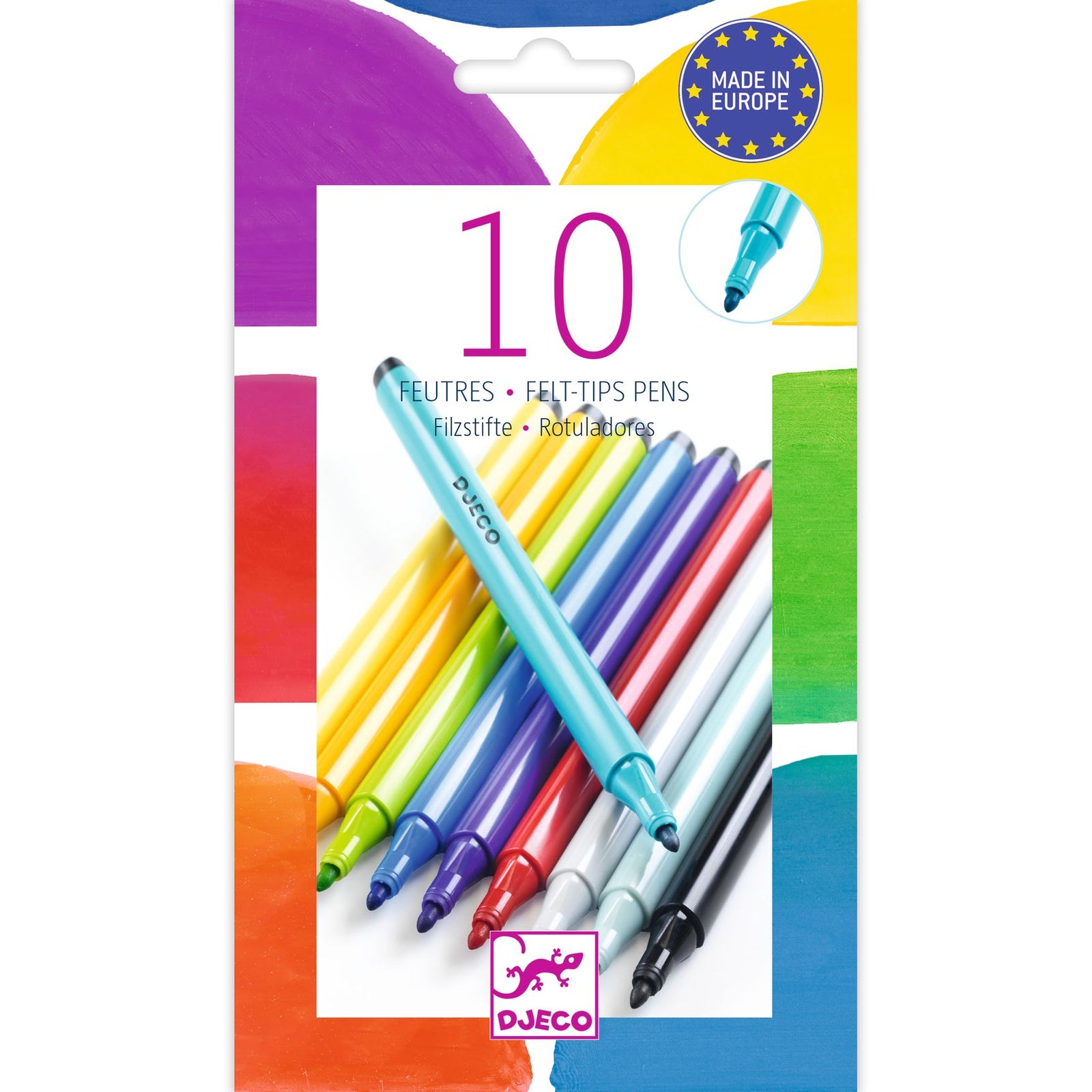 יצירה חומרים - 10 טושים קשת