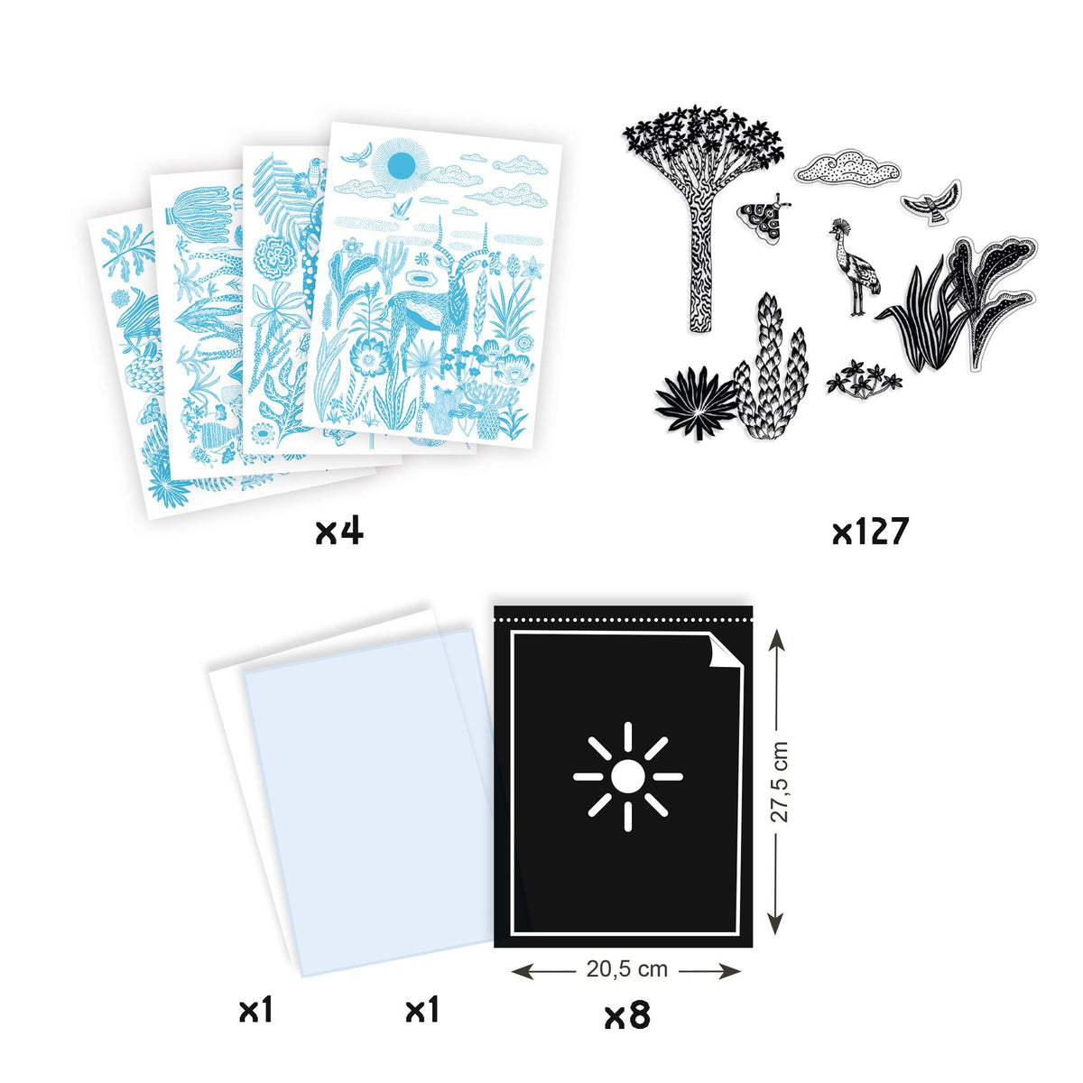 יצירה - פיתוח תמונות סוואנה לילית