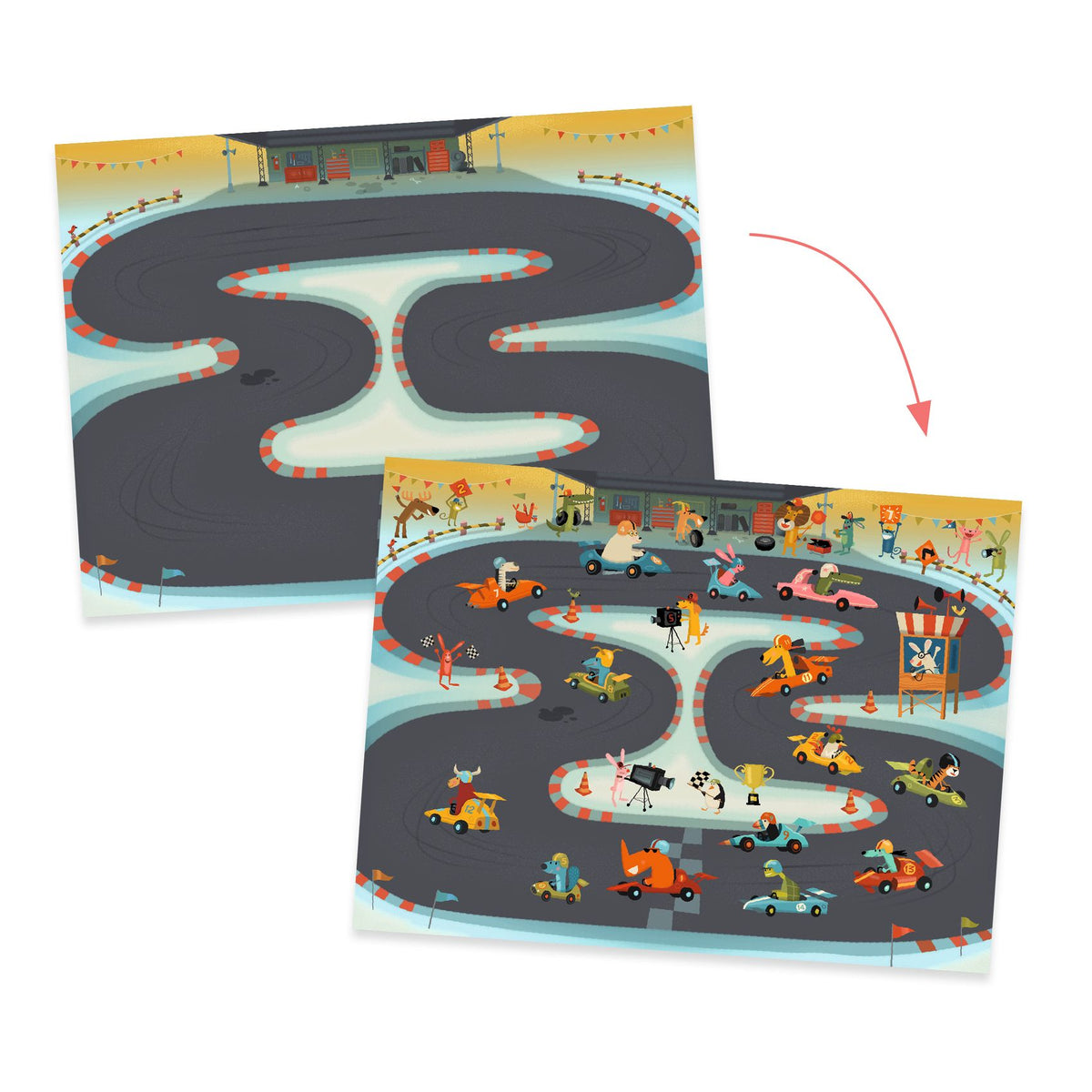 יצירה הדבקה עם עפרון , אספלט