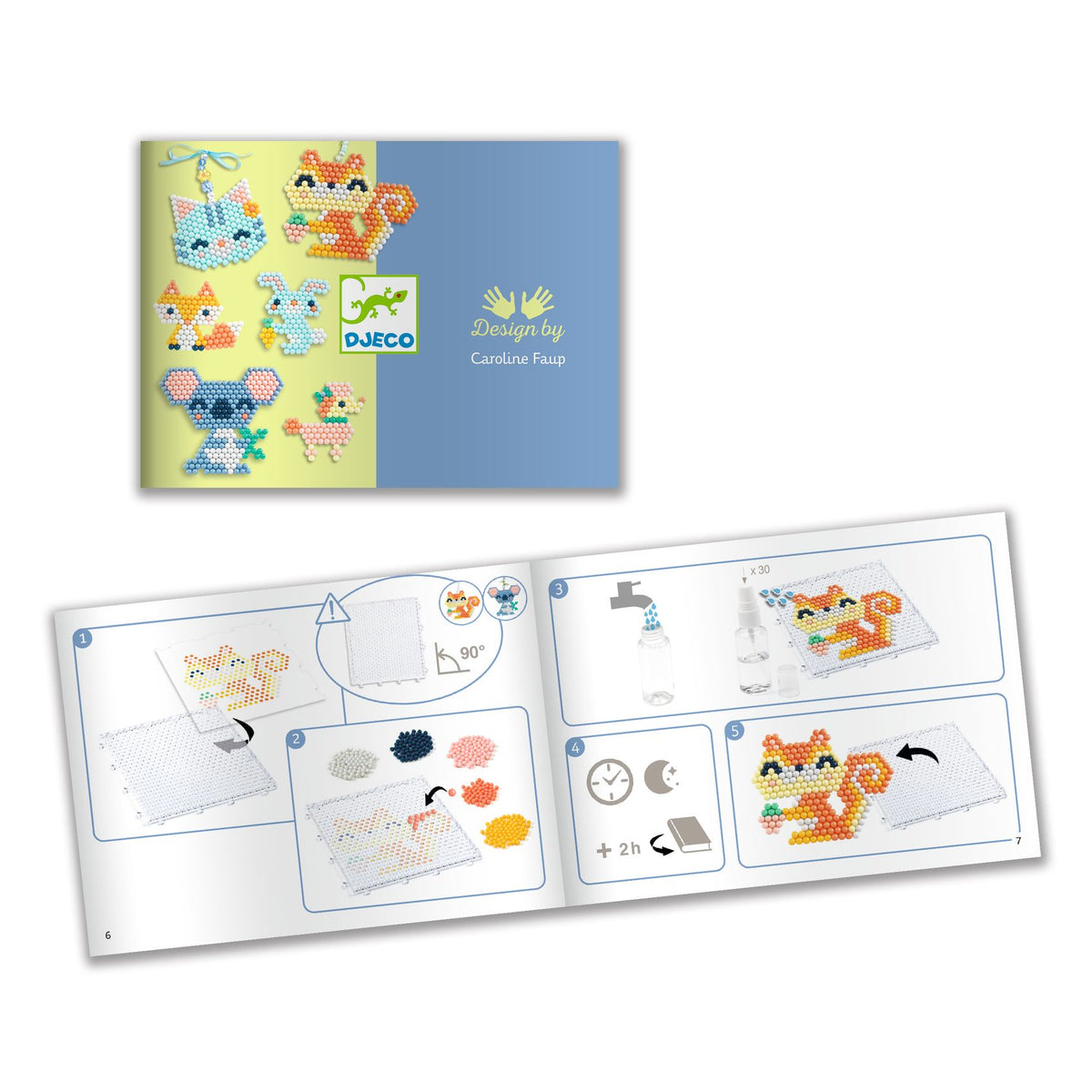 יצירה -  ערכה גדולה חרוזי מים חברים פרוותיים