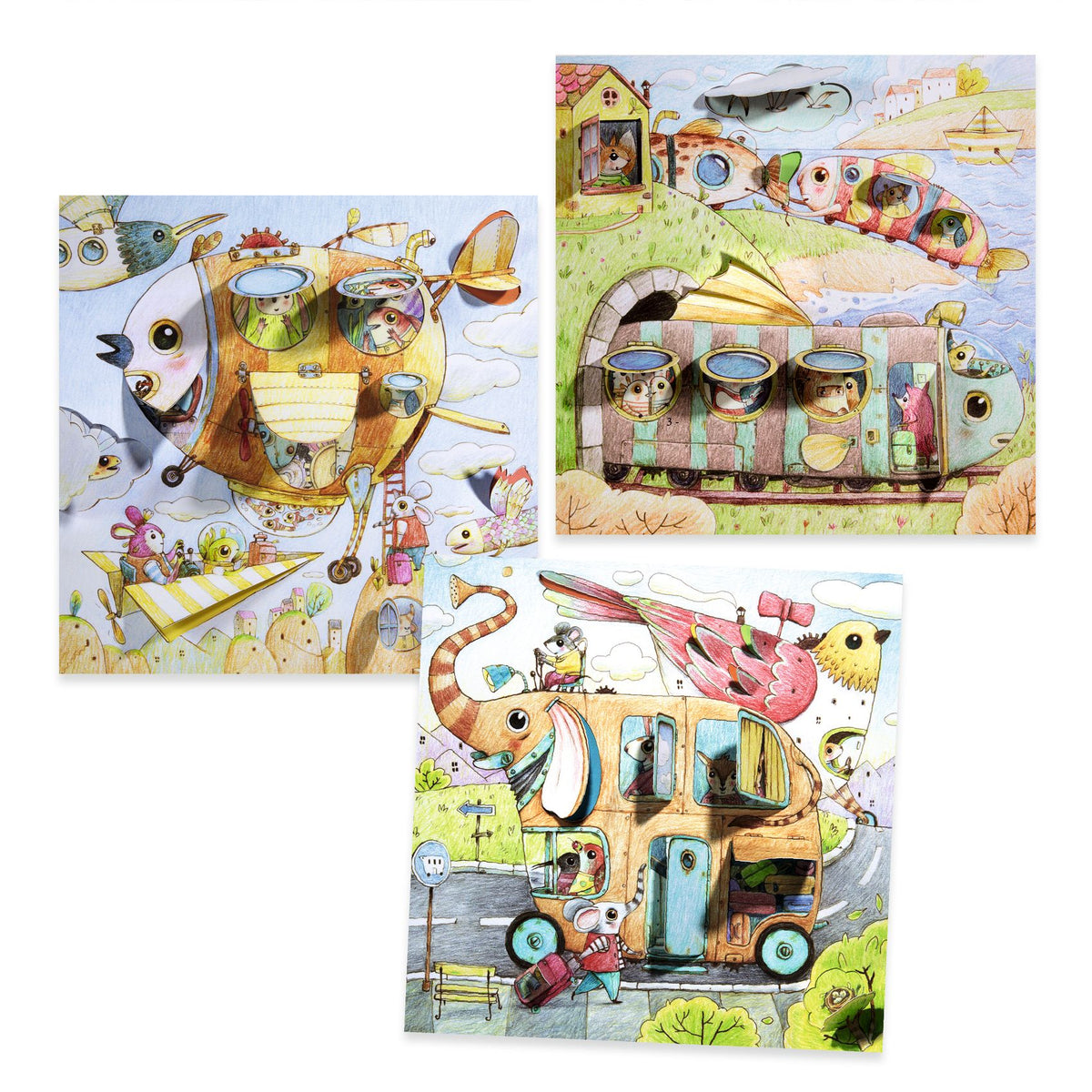 יצירה - צביעה והצצה המסע של מאלו