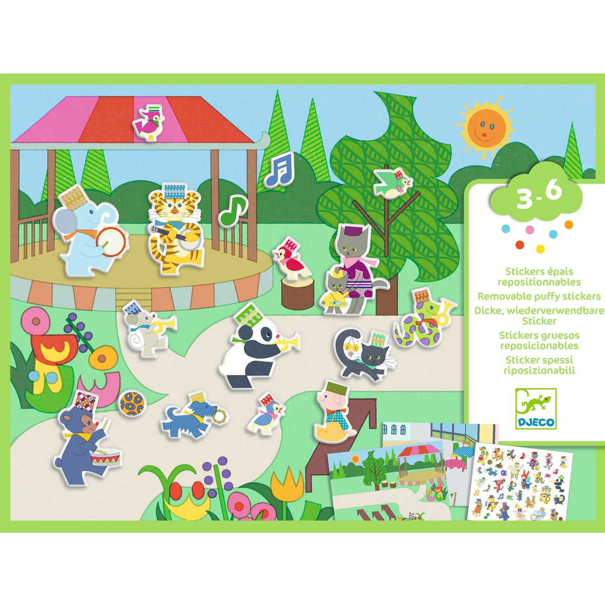 יצירה - הדבקה פאפי רב פעמי גן שעשועים