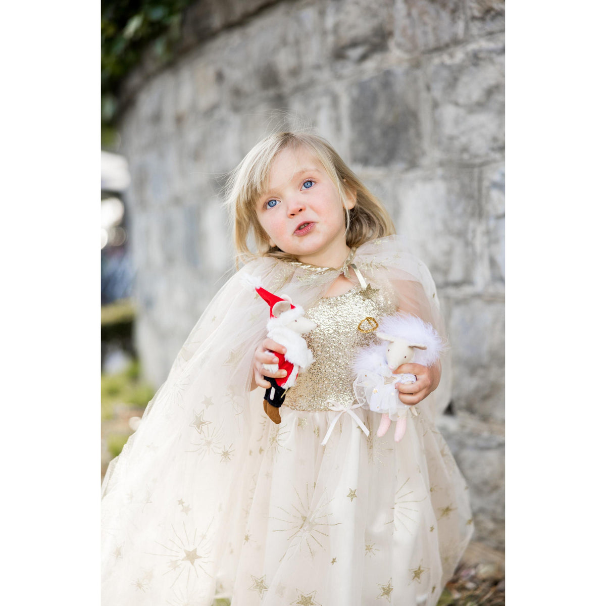 תחפושת 5-6- שמלת מסיבה מהודרת זהובה