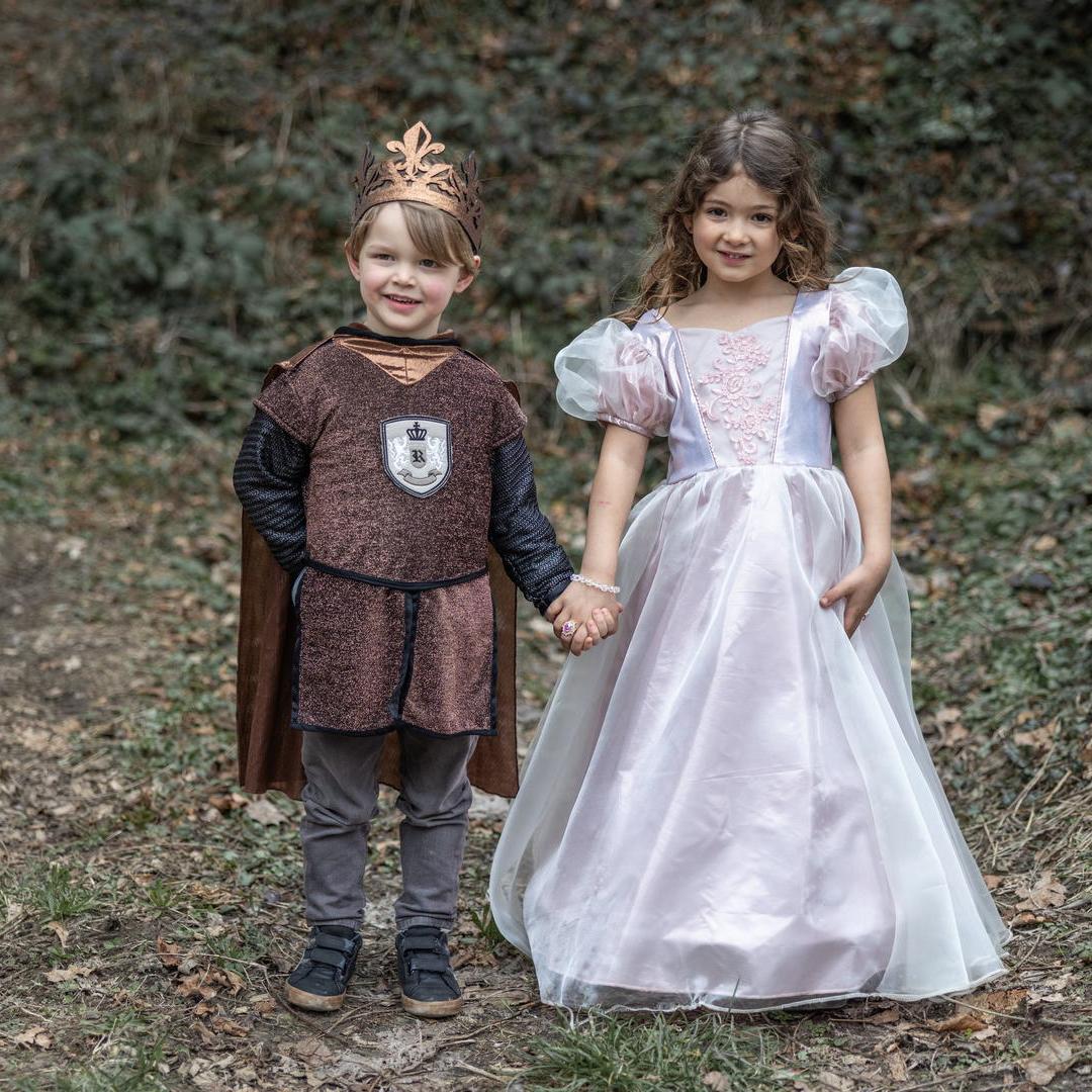 תחפושת 3/4 - שמלת נסיכה מהודרת פלטיניום