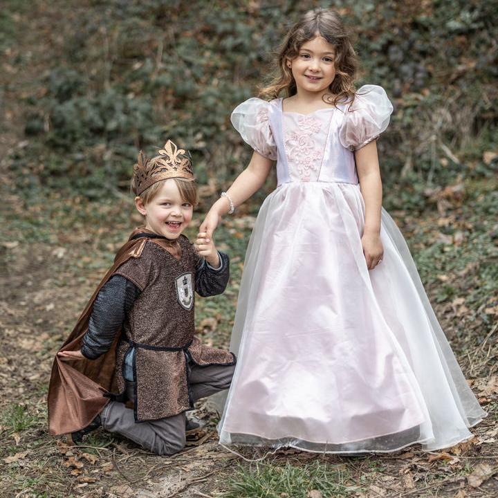 תחפושת 3/4 - שמלת נסיכה מהודרת פלטיניום