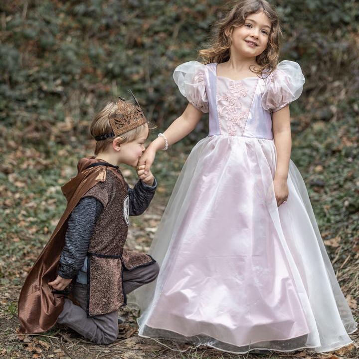 תחפושת 3/4 - שמלת נסיכה מהודרת פלטיניום