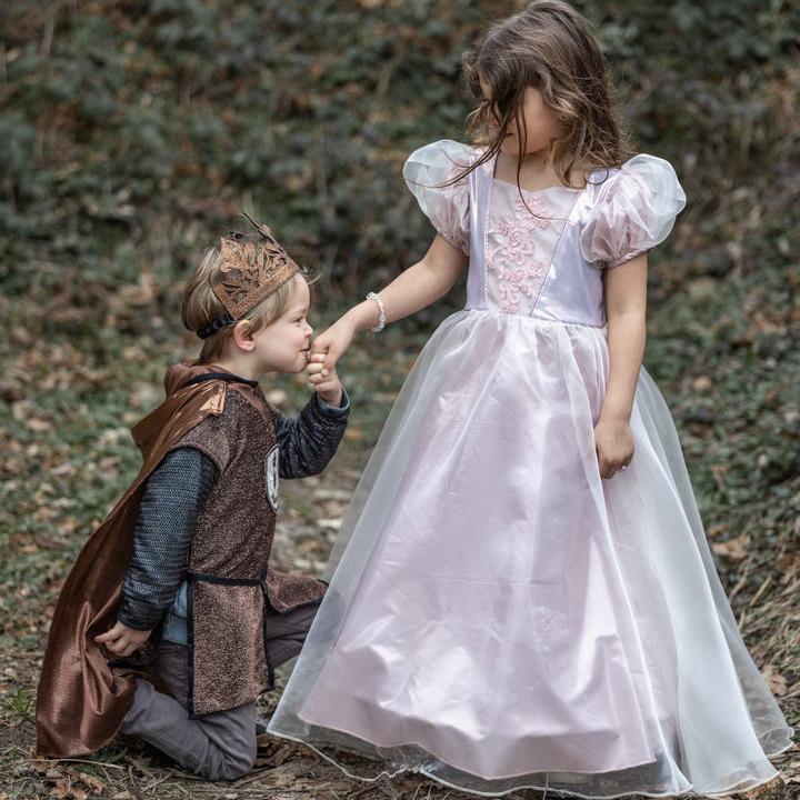 תחפושת 3/4 - שמלת נסיכה מהודרת פלטיניום