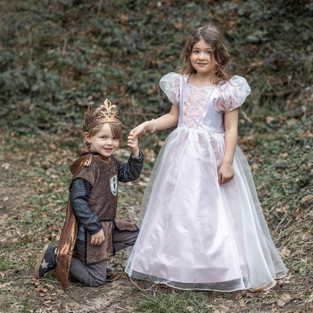 תחפושת 3/4 - שמלת נסיכה מהודרת פלטיניום