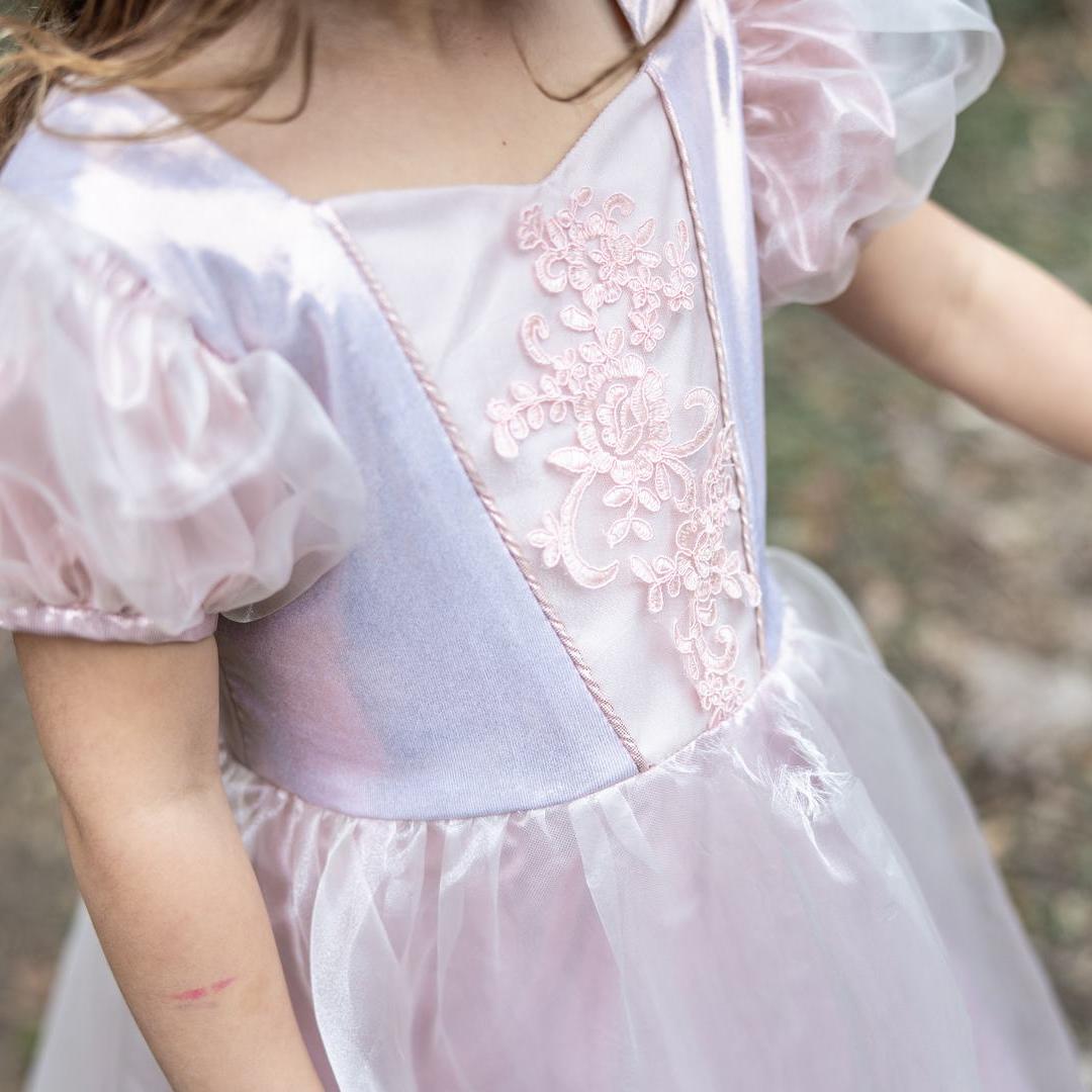 תחפושת 3/4 - שמלת נסיכה מהודרת פלטיניום