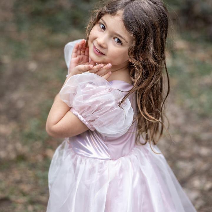 תחפושת 3/4 - שמלת נסיכה מהודרת פלטיניום