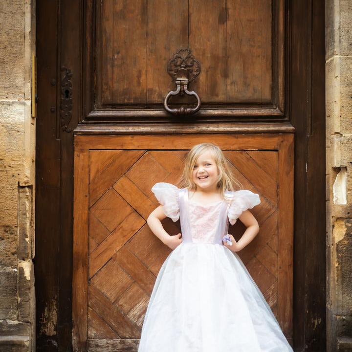 תחפושת 5/6 - שמלת נסיכה מהודרת פלטיניום