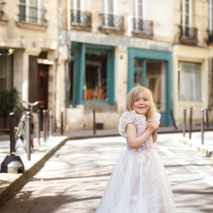 תחפושת 5/6 - שמלת נסיכה מהודרת פלטיניום