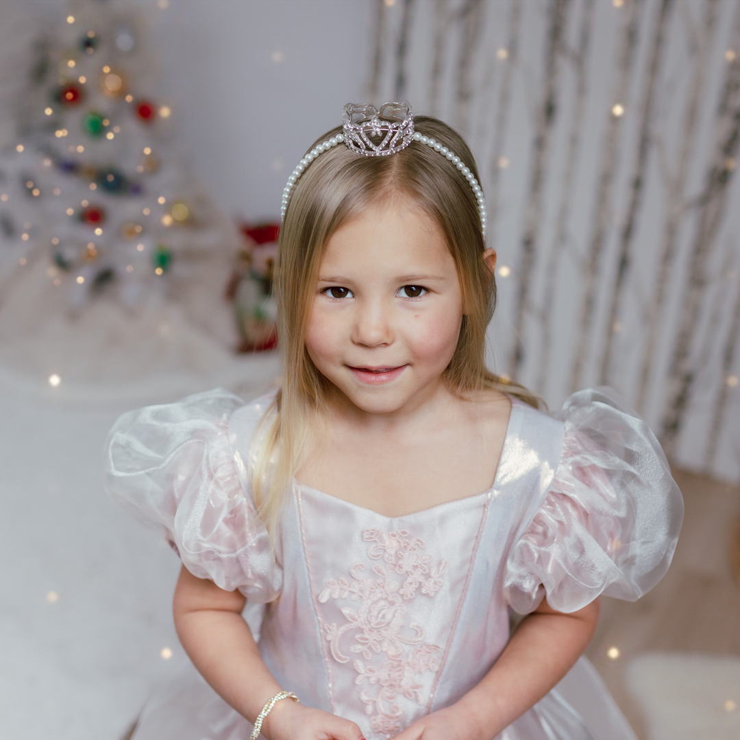 תחפושת 5/6 - שמלת נסיכה מהודרת פלטיניום