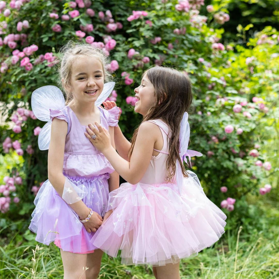 תחפושת 4/6 - פרפר מרפרף  ורוד( חצאית וכנפיים)