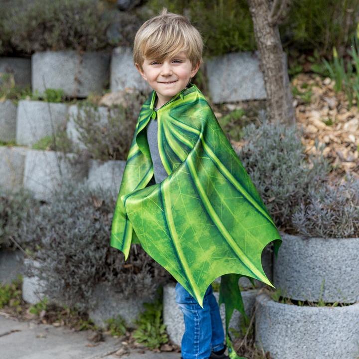 תחפושת 4/6 - כנפי  דרקון ירוק + מסיכה