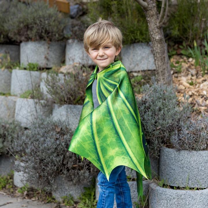 תחפושת 4/6 - כנפי  דרקון ירוק + מסיכה