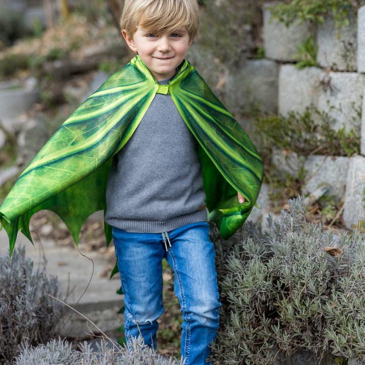 תחפושת 4/6 - כנפי  דרקון ירוק + מסיכה