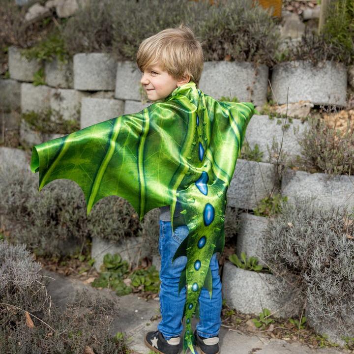 תחפושת 4/6 - כנפי  דרקון ירוק + מסיכה
