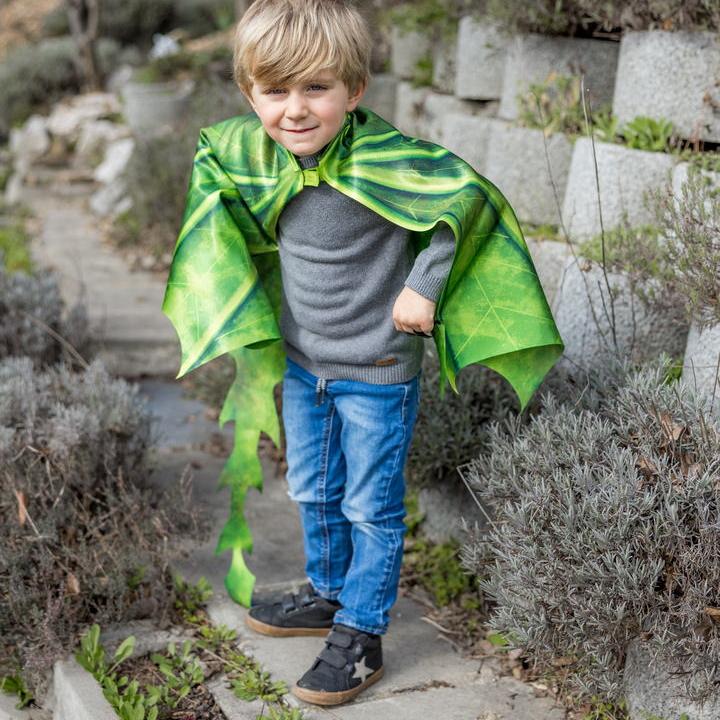 תחפושת 4/6 - כנפי  דרקון ירוק + מסיכה