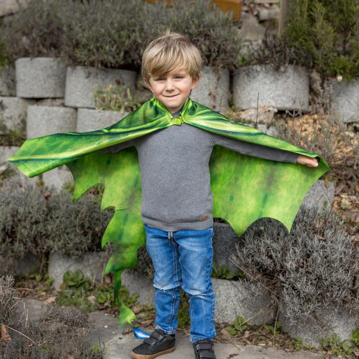 תחפושת 4/6 - כנפי  דרקון ירוק + מסיכה