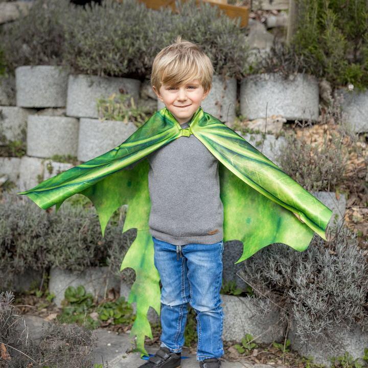 תחפושת 4/6 - כנפי  דרקון ירוק + מסיכה