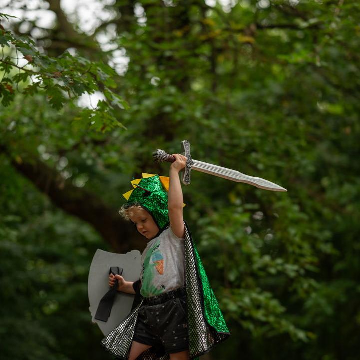 תחפושת 4/6 - גלימה דו צדדית דרקון/אביר
