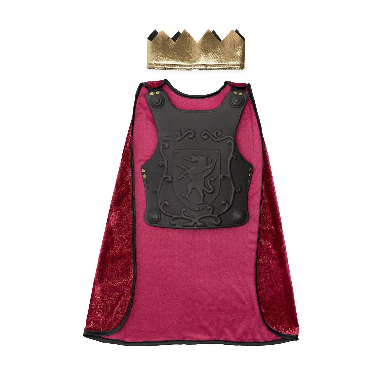 תחפושת 5-6 - אביר אגדי ( גלימה, שריון , כתר)